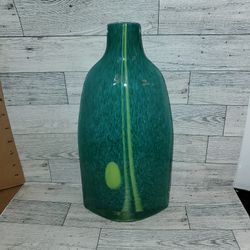 Vintage Kado Art 🎨  11" Tall Green And Striped Yellow 