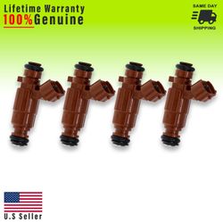 X4 Genuine Fuel Injectors Fit Kia Spectra 2000 - 2004 1.8L 0K2A5-13250