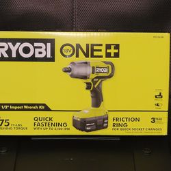 Ryobi 18v Impact Wrench Kit 