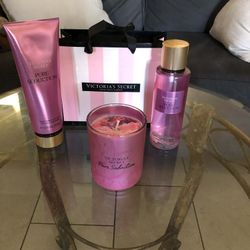 Victoria Secret Set/ Lotion, Mist And Candle 