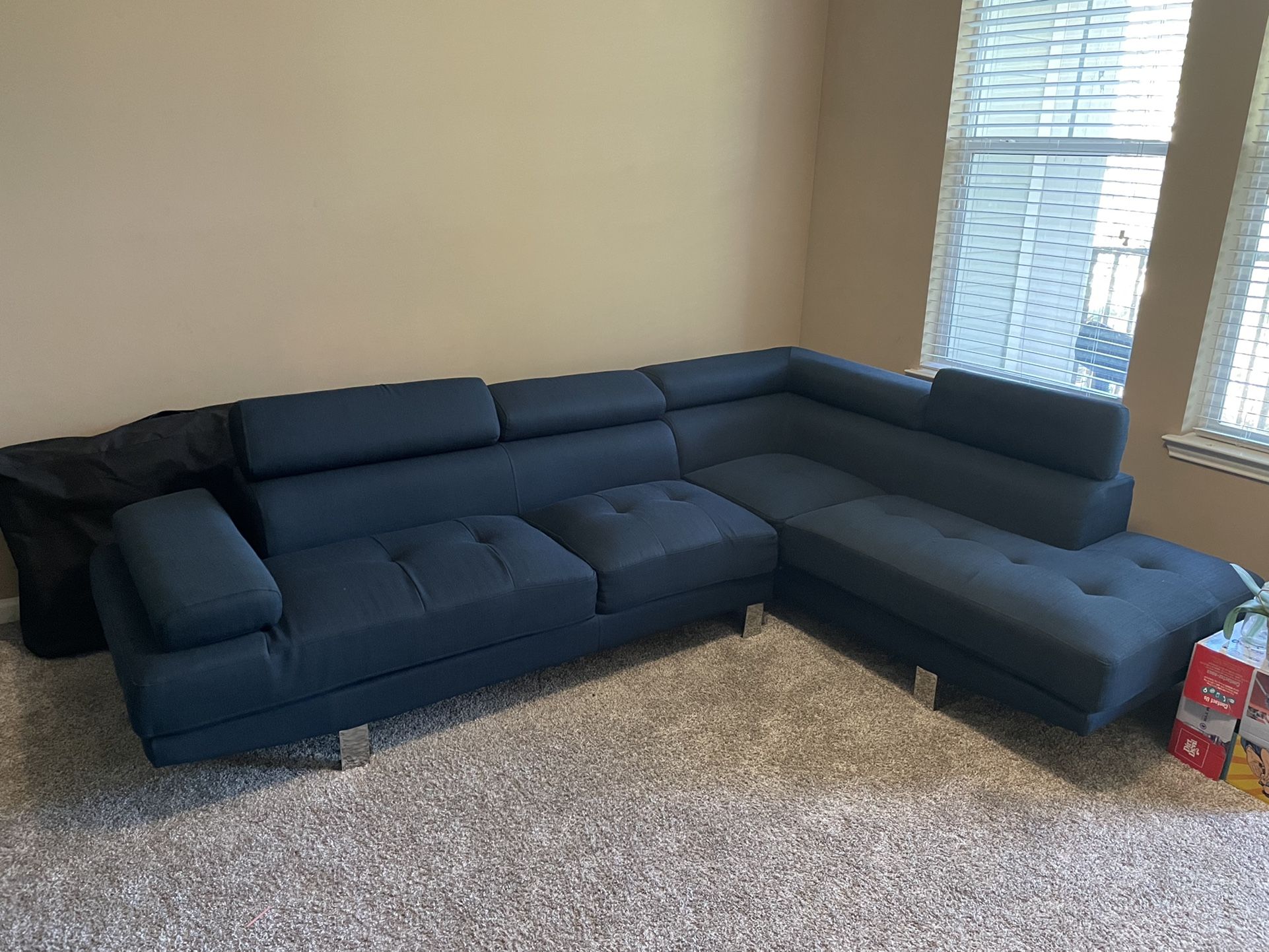 Navy 2- Piece Sectional