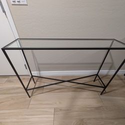 Glass & Metal Console Table (Medium)