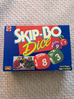 Vintage 1995 Skip-Bo Dice game COMPLETE