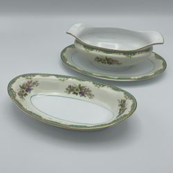 Matching Noritake Porcelain Dishes (x2)