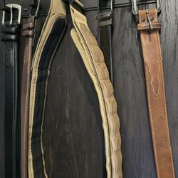 Men's belts (real leather) size 42 and 44