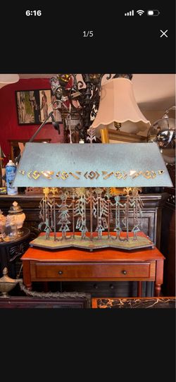 Vintage Navajo, solid, iron, unique table lamp