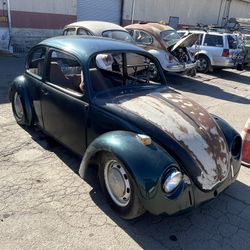 1969 Vw Bug On Non-op Pink Slip In Hand 