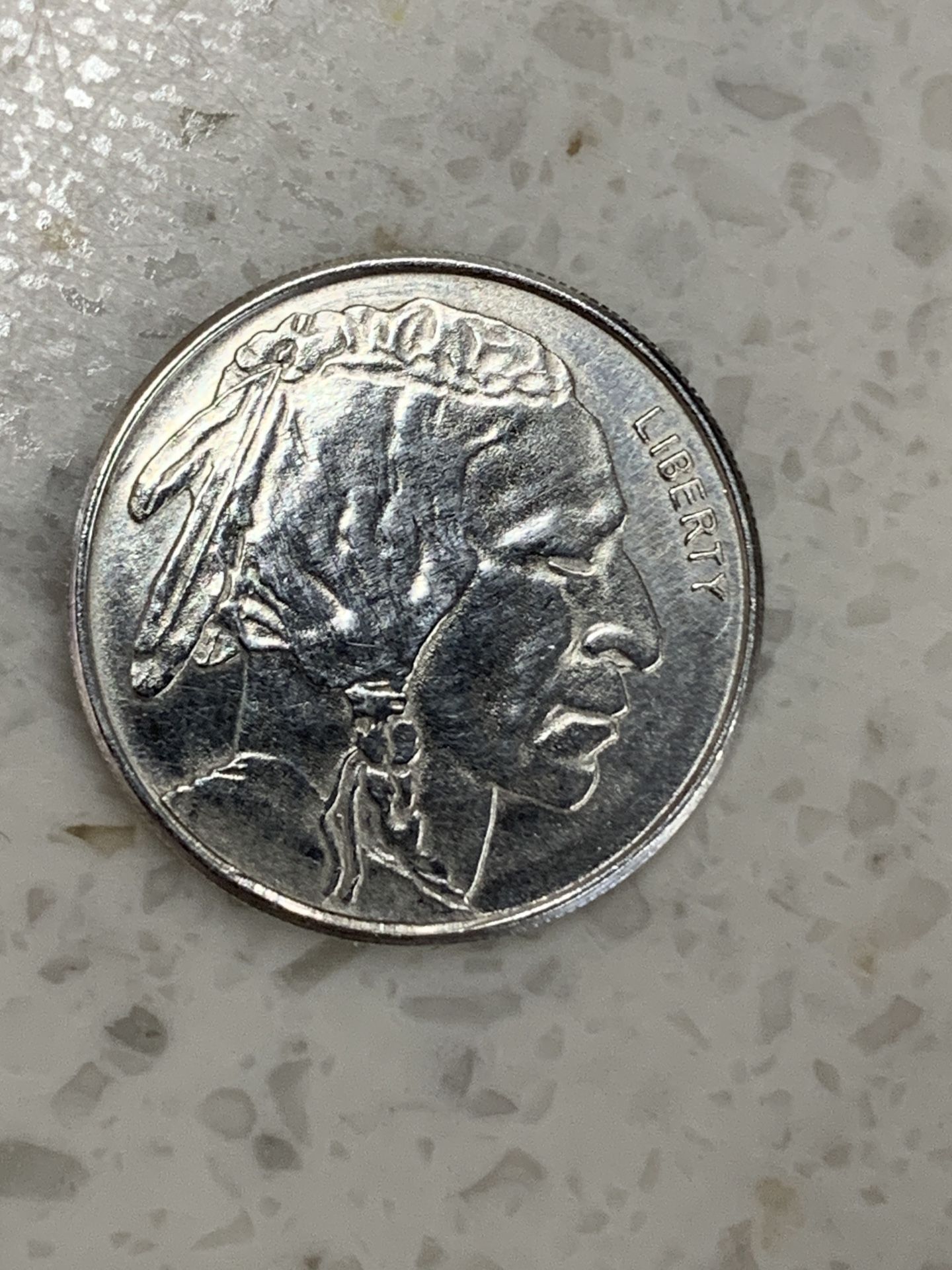 1/10 Silver Nickel On Dime Planchet