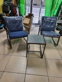 3pc Rocking chair patio set