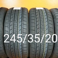 4 New Tires For Sale 245/35/20 We Service Motorcycle Tires