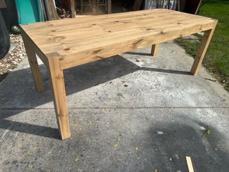 Rustic modern dining table. Never used