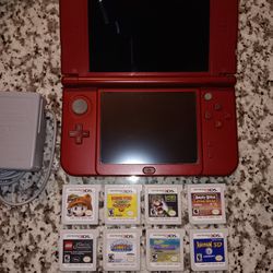 Nintendo 3DS XL "NEW" Console System Bundle With 8 Games Mario 3D Land + Donkey Kong + Lego Star Wars + Luigis Mansion Dark Moon 