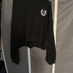 Pink Ivy Fleece Cropped Hoodie