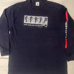 Vintage New England Patriots 2000 Terry Glenn Box Logo Crazy Rare Longsleeve XL