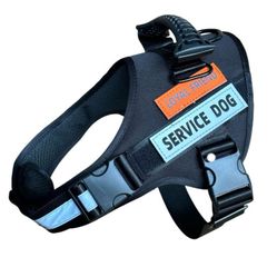 “New”Service /Emotional Support  Dog Vest Harness(xtra Sm) Velcro Patches,padded(3 Leash Clips)reflective (black)retail$39