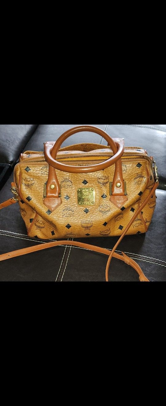 Vintage MCM Mini Boston Bag
