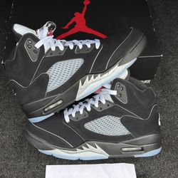 Air Jordan 5 Black Metallic Reimagined 