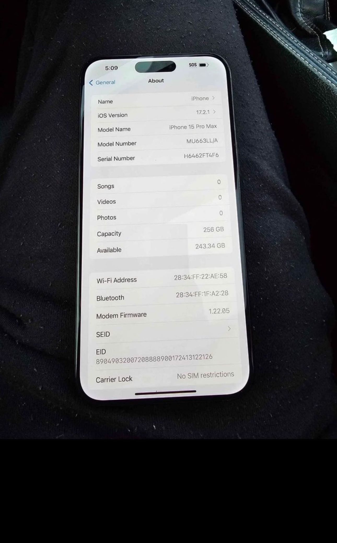 Unlocked iPhone 15 Pro Max $900 FIRM!