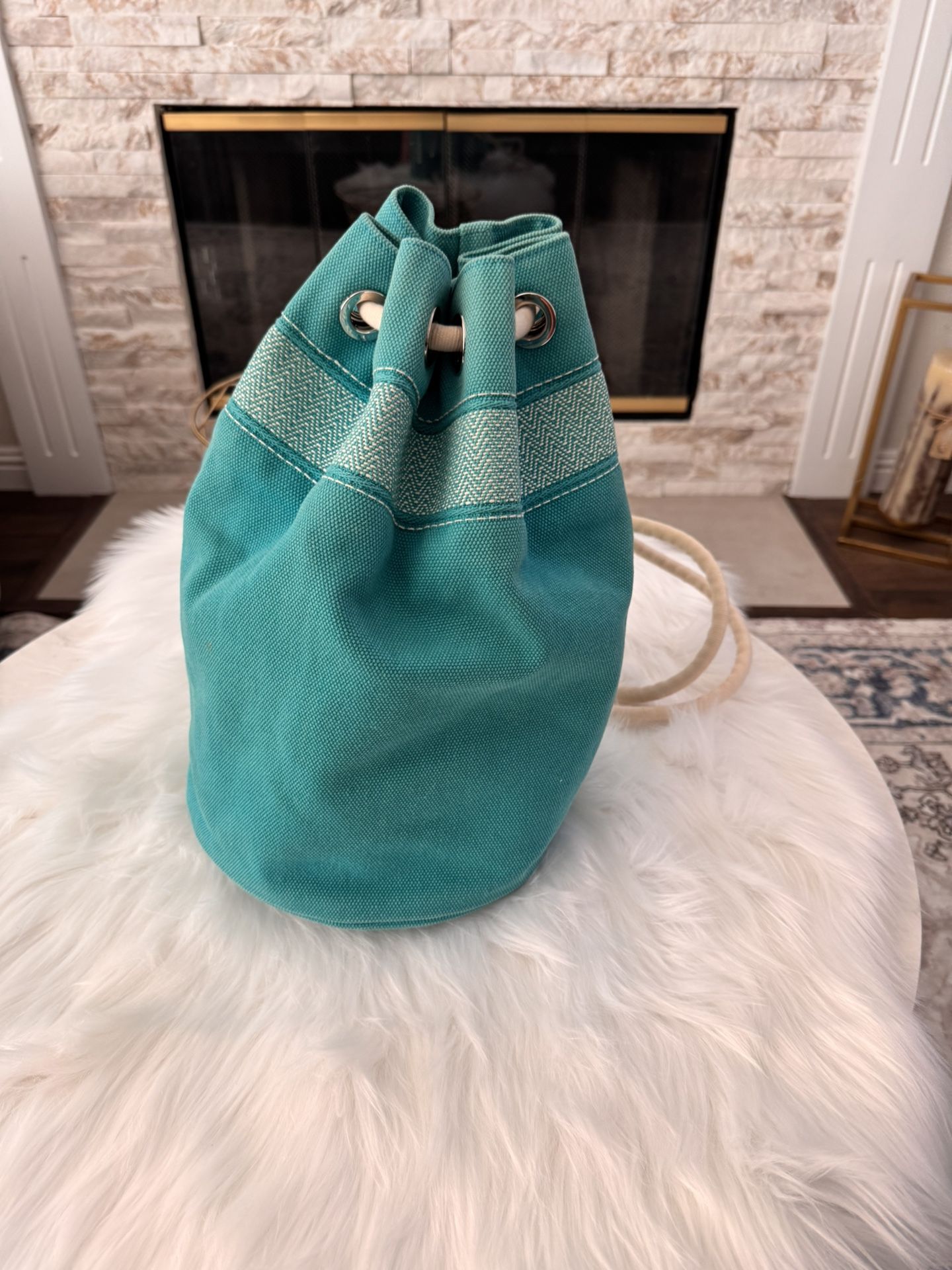 Preloved Hermes Beach Matelo Cloth Bag