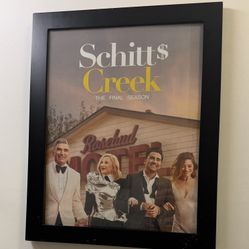 Large Glass Frame Schitts Creek Poster