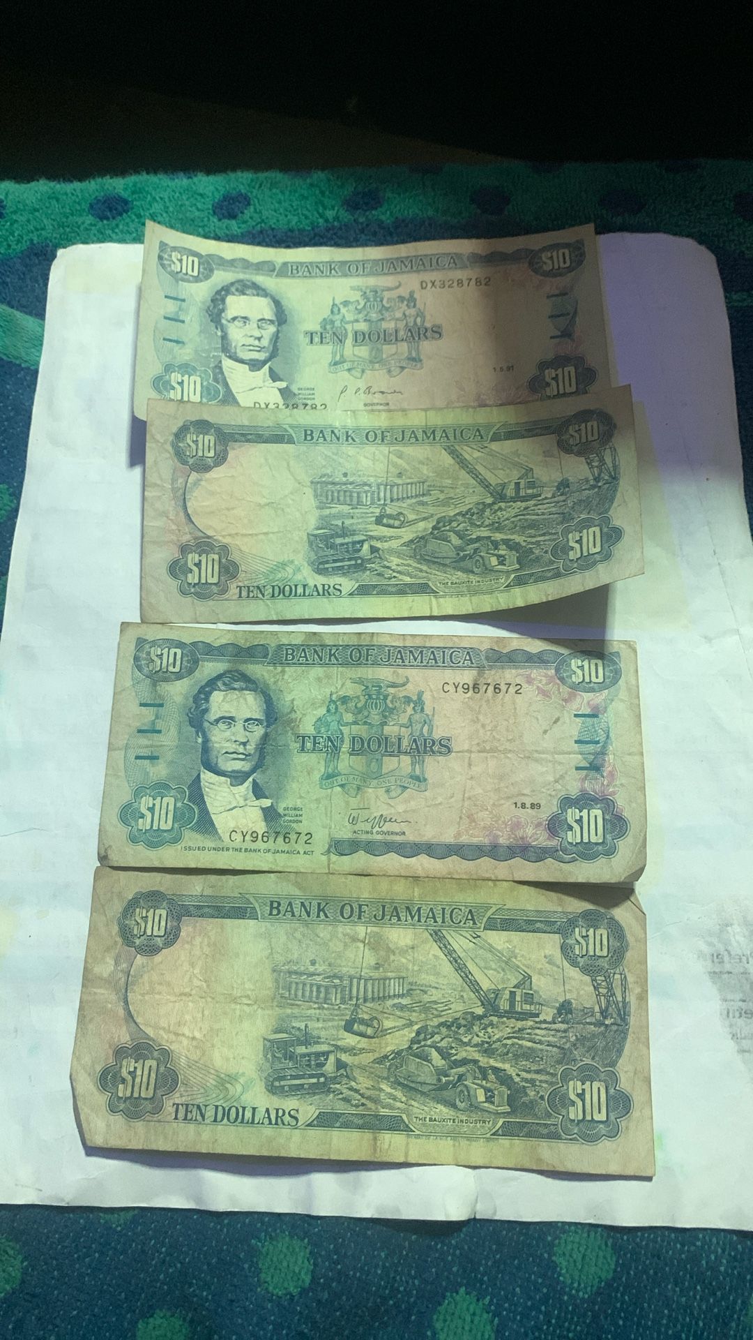 Jamaica Currency Notes 1(contact info removed).1(contact info removed)