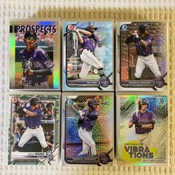 Colorado Rockies 375 Card Baseball Lot! Rookies, Prospects, Refractors, Prizms, Short Prints, Variations & More!