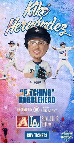 💙 D’Backs vs Dodgers- Kikè Pitching Bobblehead  - $125 each ⚾️