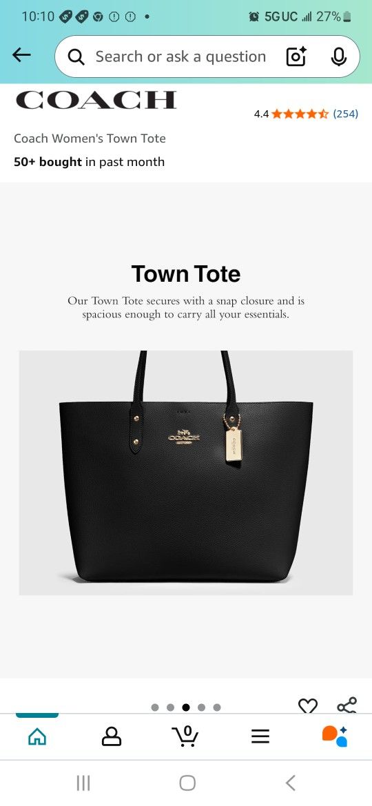 Coach Town Tote
