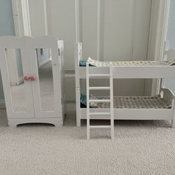 Doll Furniture - Closet and Bunk Bed