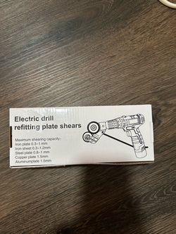 Electric Drill Refitting Plate Shears Attachment