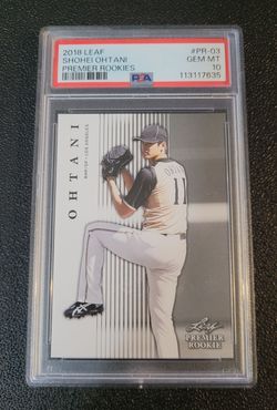 PSA 10 Gem Rc Shohei Ohtani 2018 Leaf Premier Rookies Dodgers 💙