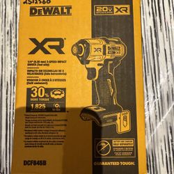 Dewalt 20v XR 3 speed impact driver new in box tool only $120 firm in n Lakeland 