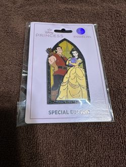 Belle And Gaston Pink A La Mode Disney Pin