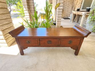 Wood Storage Bench or Coffee Table