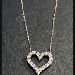  Diamond Heart Necklace 