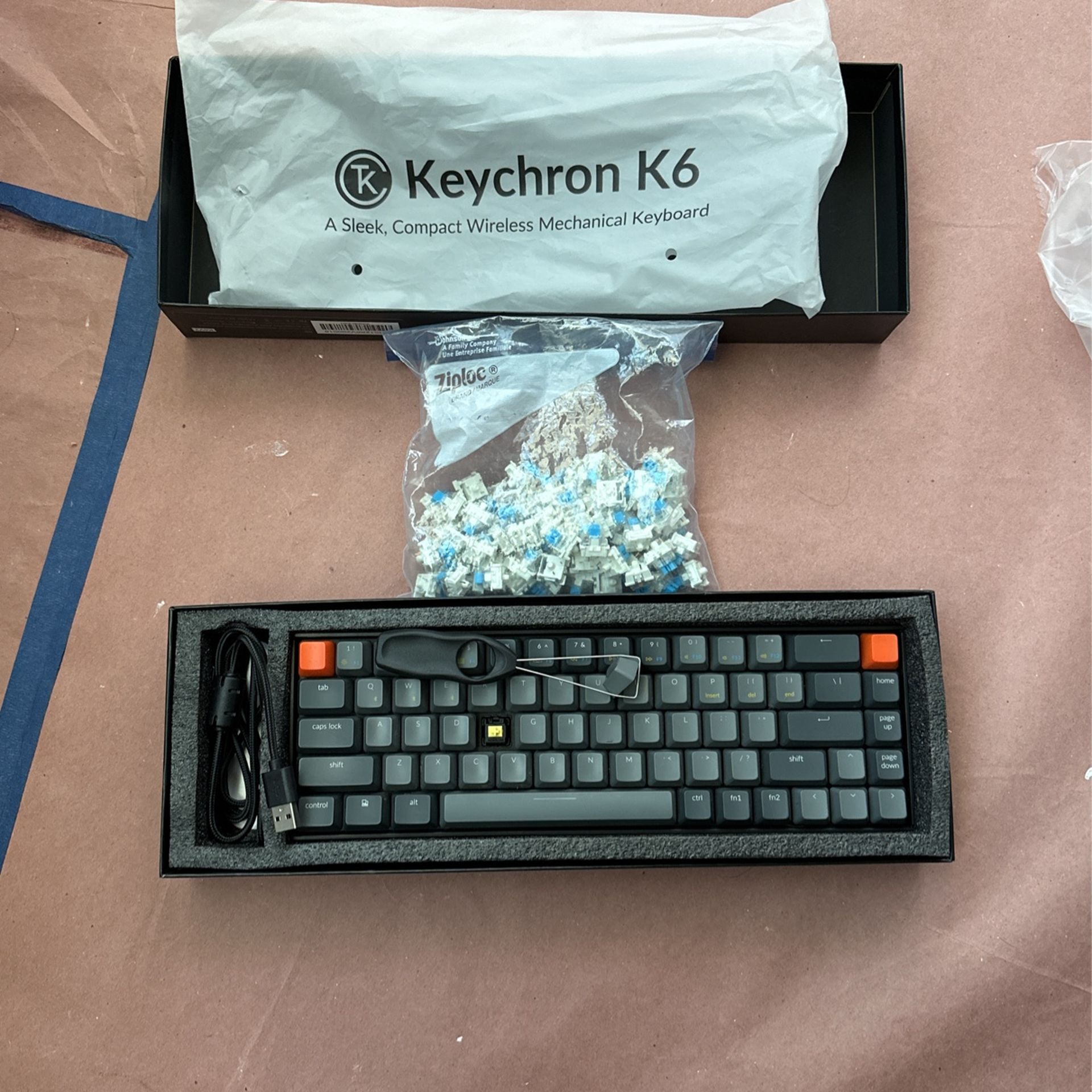 Keychron K6 Bluetooth Mechanical Keyboard Hotswappabble