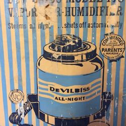 Vintage glass Humidifier In Og Box