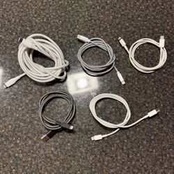 5 iPhone Lighting Cables New