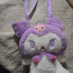 Kuromi Plush Backpack purse
