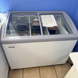 $400 firm Commercial Glass Door Deep Chest Freezer Free Local Delivery