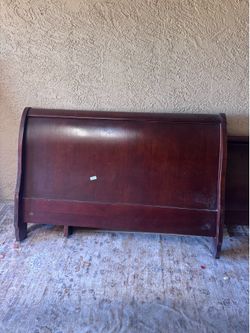Queen bed frame (cherry wood)