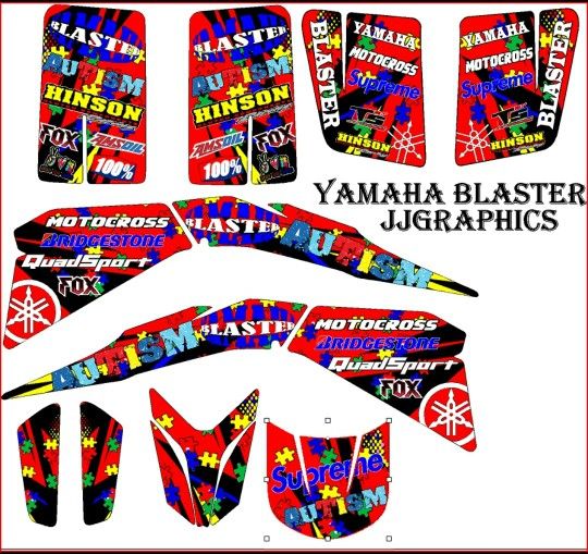 Yamaha Blaster Graphic Kit 