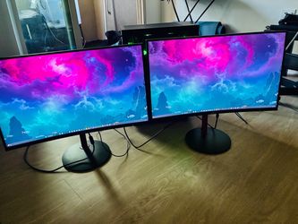 Pair of Acer Gaming Monitors - 27’ curved