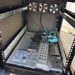 Gizmac XRackPro Soundproof IT Cabinet with APC battery.