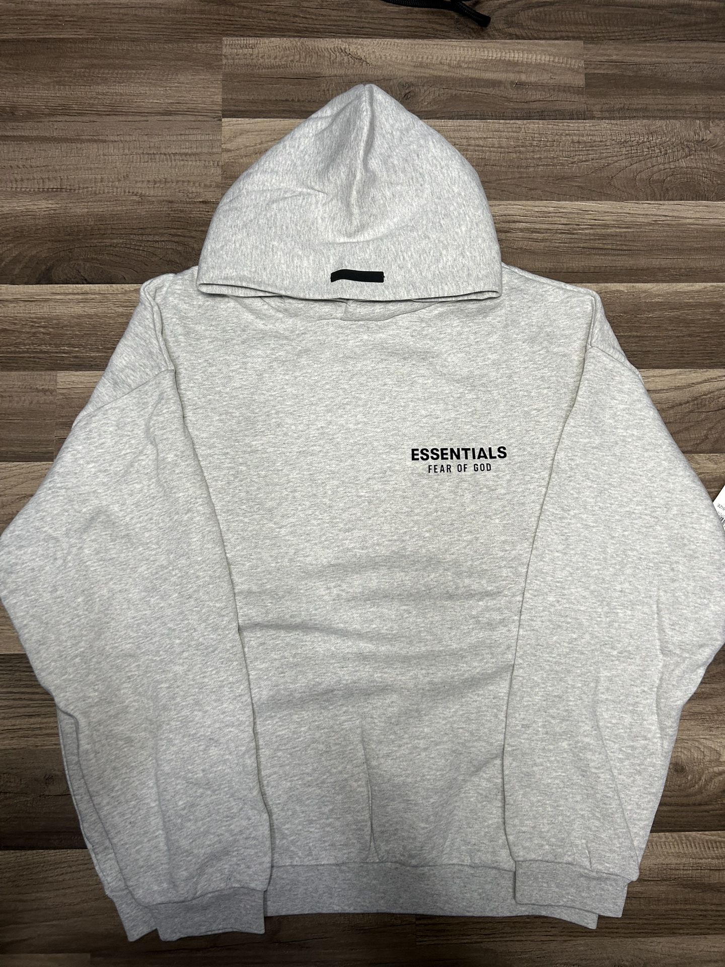 grey essentials hoodie