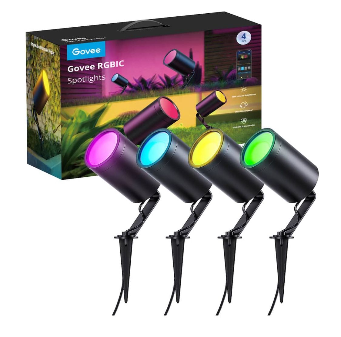 Govee Outdoor Spotlights (4 Pack)