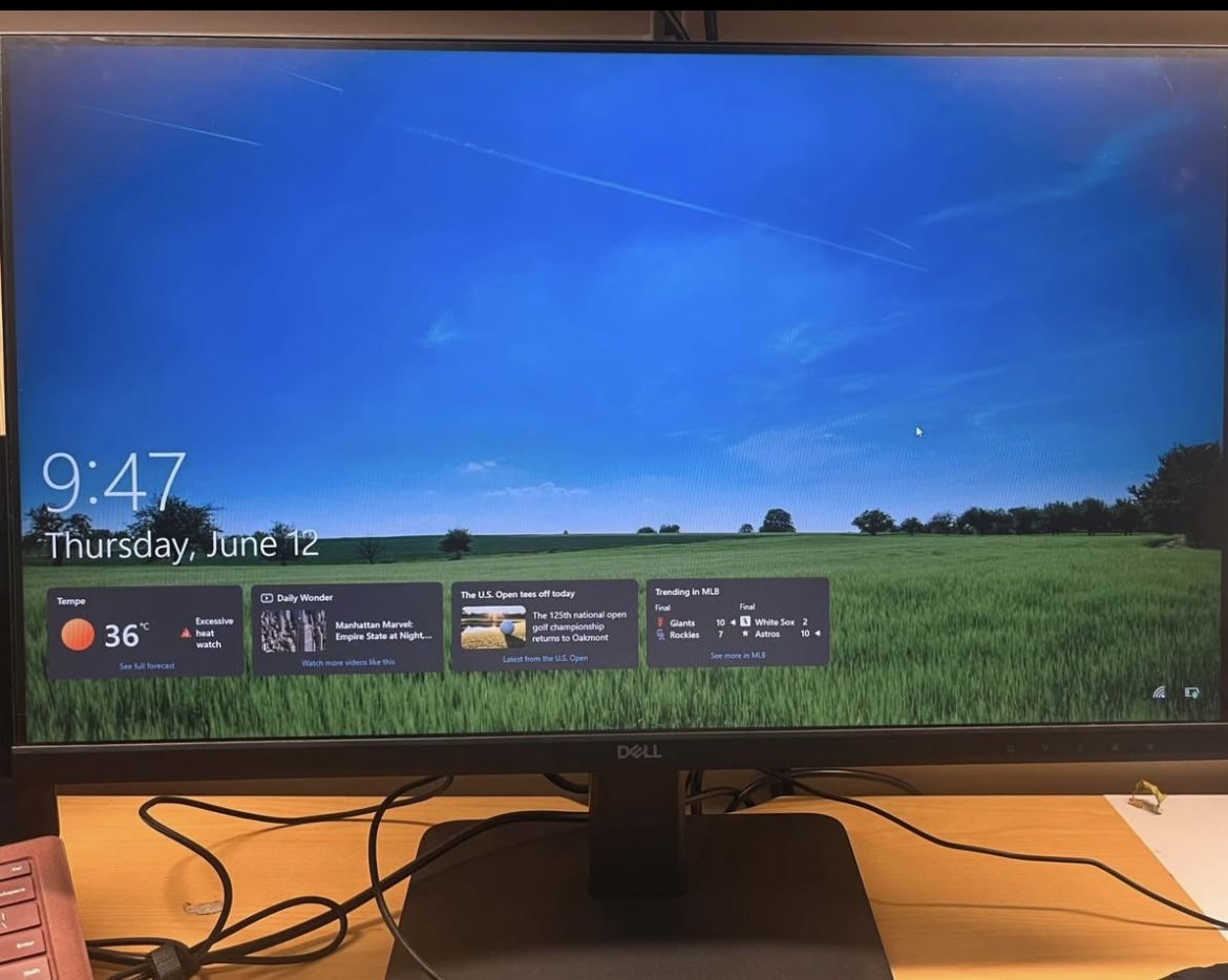 27” LED monitor