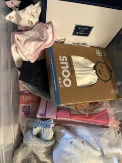 Box Of Baby Girl Items
