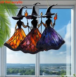 Sisters of the Coven — Three Witches Suncatcher