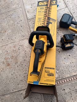 Cordless hedge trimmer & A cordless pressure cleaner with battery